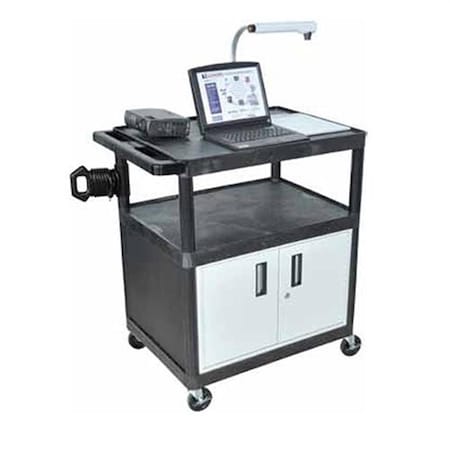 Luxor 32 in.  x 24 in.  x 40 in.  Utility Cart - Black LU330623